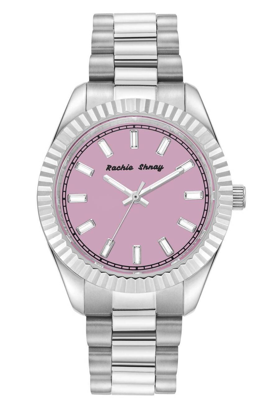 NEW RACHIE SHNAY women's a night in malibu ballet watch in pink